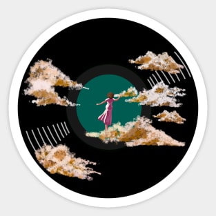 Vinyl Record - Nefelibata (cloud walker) Sticker